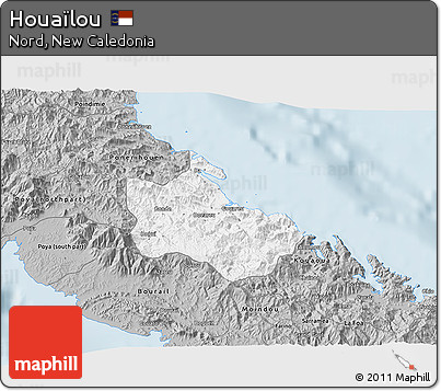 Gray 3D Map of Houaïlou