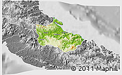 Physical 3D Map of Houaïlou, desaturated