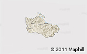 Shaded Relief 3D Map of Houaïlou, cropped outside