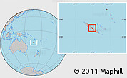 Gray Location Map of Houaïlou