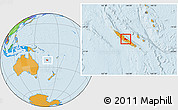 Political Location Map of Houaïlou, within the entire country