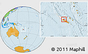 Political Location Map of Houaïlou, highlighted parent region