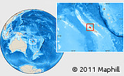 Shaded Relief Location Map of Houaïlou, highlighted parent region