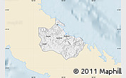 Classic Style Map of Houaïlou, single color outside
