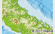 Physical Map of Houaïlou