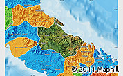 Satellite Map of Houaïlou, political outside