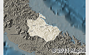 Shaded Relief Map of Houaïlou, darken
