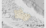 Shaded Relief Map of Houaïlou, desaturated