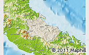 Shaded Relief Map of Houaïlou, physical outside