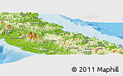 Physical Panoramic Map of Houaïlou