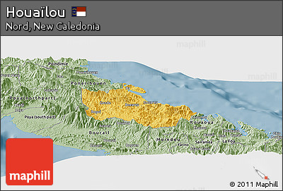 Savanna Style Panoramic Map of Houaïlou
