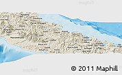 Shaded Relief Panoramic Map of Houaïlou