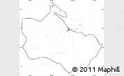 Blank Simple Map of Houaïlou, cropped outside, no labels