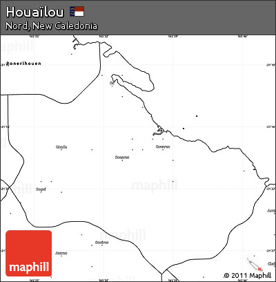 Blank Simple Map of Houaïlou