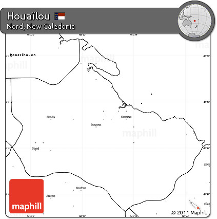 Blank Simple Map of Houaïlou