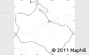 Blank Simple Map of Houaïlou, no labels