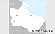 Gray Simple Map of Houaïlou