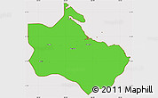 Political Simple Map of Houaïlou, cropped outside