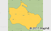 Savanna Style Simple Map of Houaïlou, cropped outside