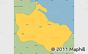 Savanna Style Simple Map of Houaïlou