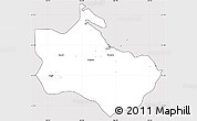 Silver Style Simple Map of Houaïlou, cropped outside