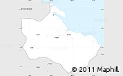 Silver Style Simple Map of Houaïlou