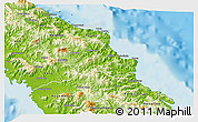 Physical 3D Map of Poindimié