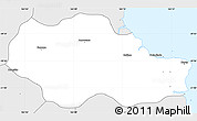 Silver Style Simple Map of Poindimié