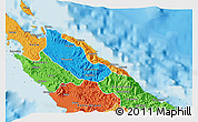 Political 3D Map of Pouébo