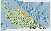 Savanna Style 3D Map of Pouébo