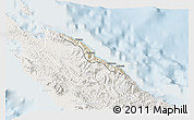 Shaded Relief 3D Map of Pouébo, lighten