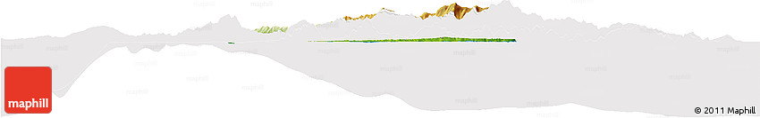 Physical Horizon Map of Pouébo, cropped outside