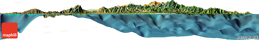 Physical Horizon Map of Pouébo, satellite outside Physical Horizon Map of Pouébo, satellite outside