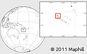 Blank Location Map of Pouébo, within the entire country