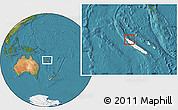 Satellite Location Map of Pouébo, highlighted country