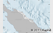 Gray Map of Pouébo, single color outside