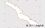 Classic Style Simple Map of Pouébo, cropped outside