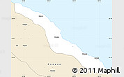 Classic Style Simple Map of Pouébo