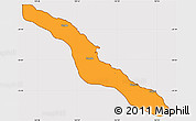 Political Simple Map of Pouébo, cropped outside