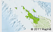 Physical 3D Map of Poum, lighten