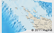 Shaded Relief 3D Map of Poum