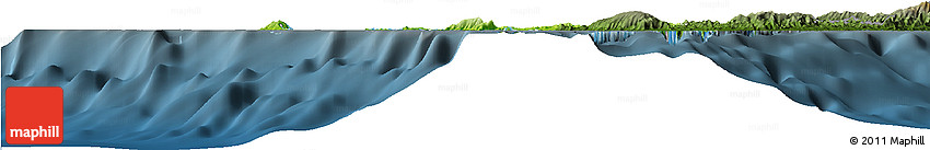 Physical Horizon Map of Poum, darken