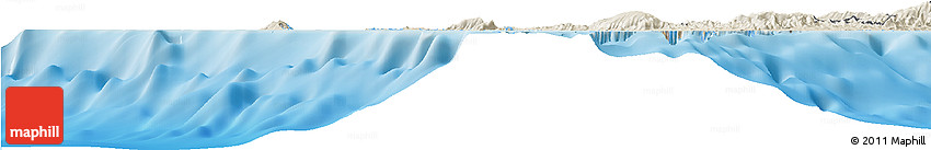 Shaded Relief Horizon Map of Poum