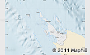 Classic Style Map of Poum, single color outside