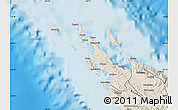 Shaded Relief Map of Poum