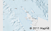 Silver Style Map of Poum, single color outside