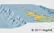 Savanna Style Panoramic Map of Poum