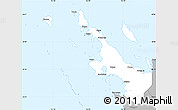 Gray Simple Map of Poum