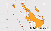 Political Simple Map of Poum, cropped outside