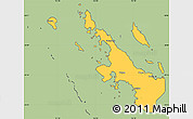 Savanna Style Simple Map of Poum, cropped outside